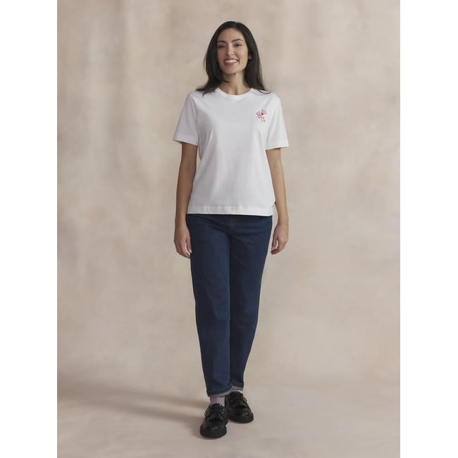 T-shirt manches courtes ISCIATEE blanc <span itemprop=
