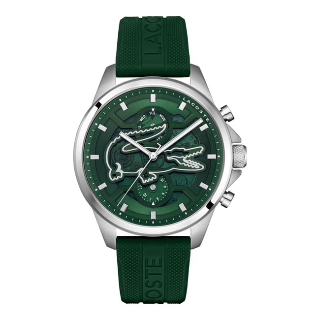 Montre Analogique  ARTHOR argenté vert vert <span itemprop=