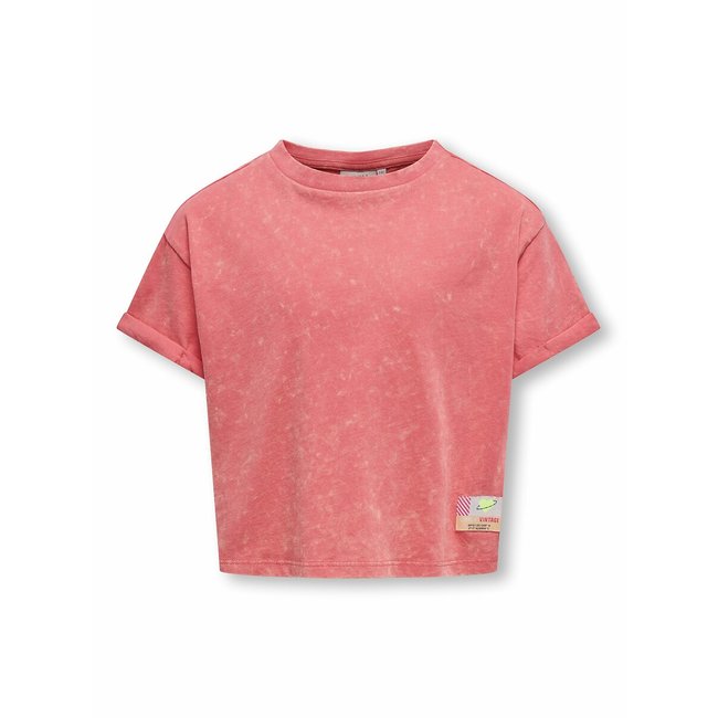 Camiseta de manga larga rosa rojo coral <span itemprop=