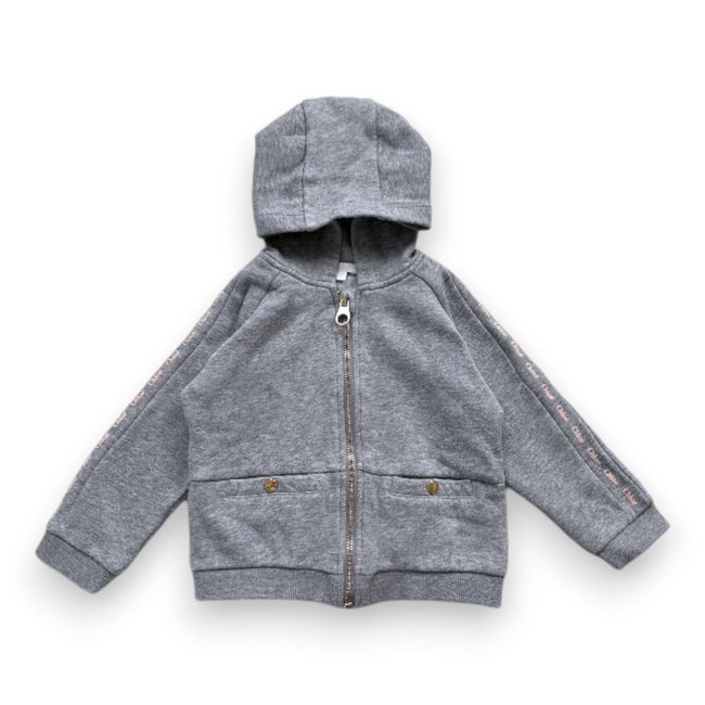 Sweat bébé - Très bon état gris <span itemprop=