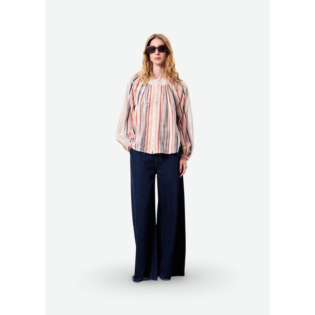 Chemise TURQUIN bleu jean <span itemprop=