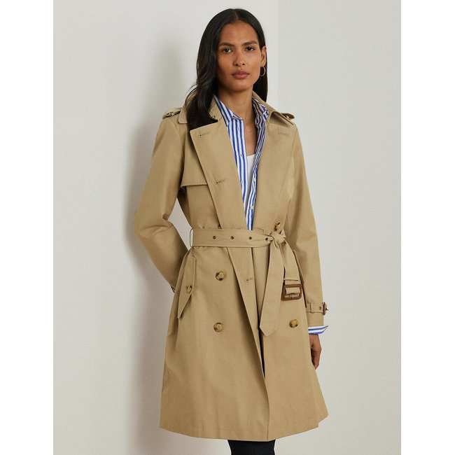 Trenchcoat mit Gürtel beige <span itemprop=
