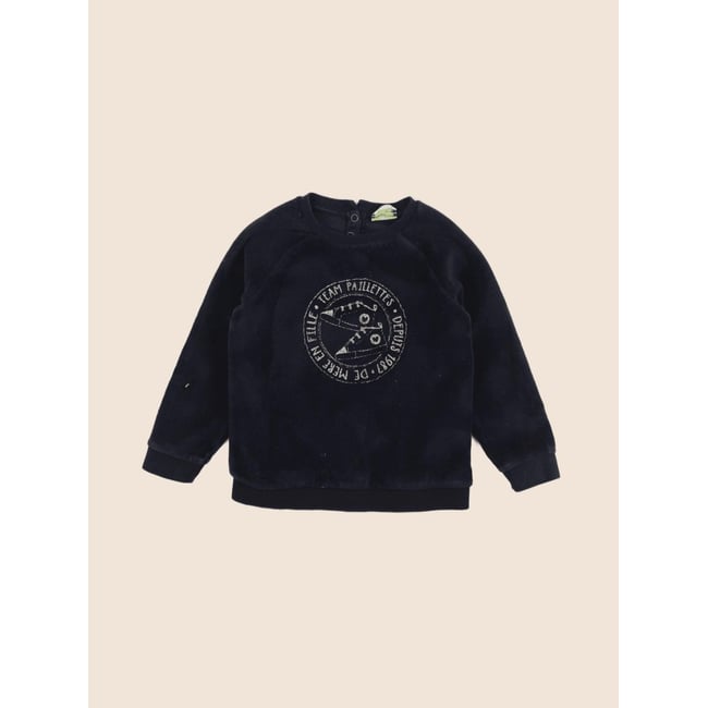 Sweat - Très bon état bleu <span itemprop=
