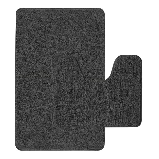 Lot de 2 tapis de bain polyester 50x80cm + 50x40cm POLYNESIE - GUY LEVASSEUR