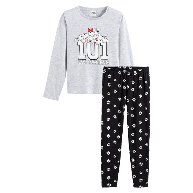 Pyjama 101 dalmatiens gris chiné/imprimé <span itemprop=