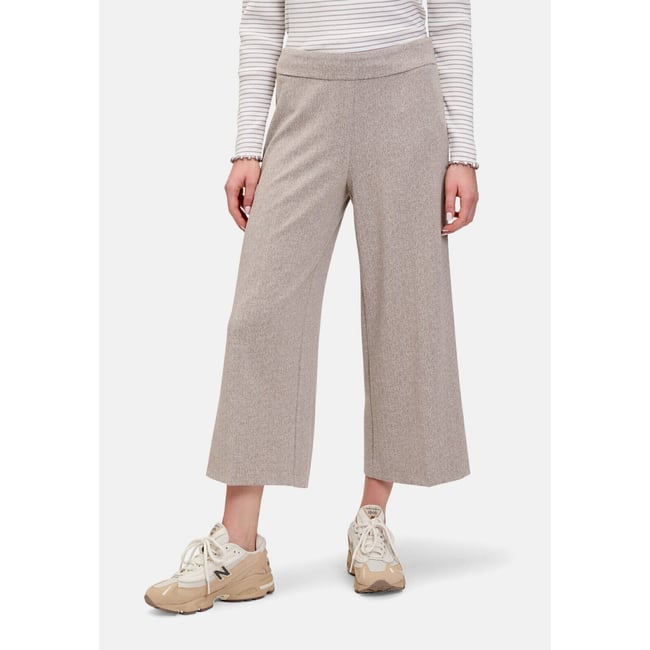 Jupe-culotte à plis repassés black/camel <span itemprop=