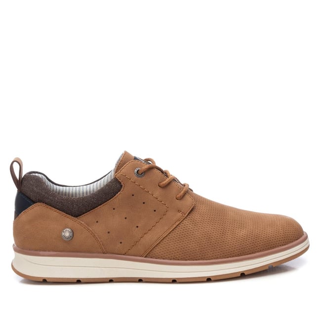 Chaussure Plaine Décontractée Lacets camel <span itemprop=
