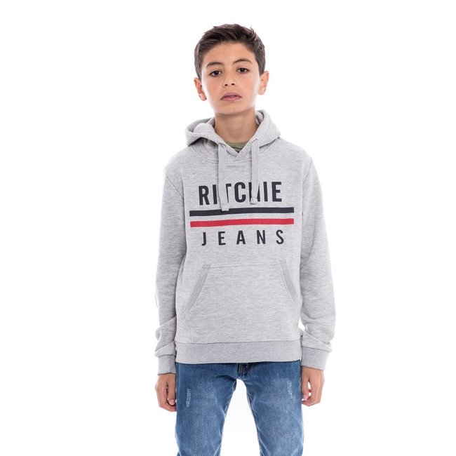 Sweat Capuche Witree-j gris <span itemprop=