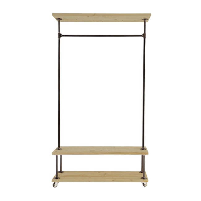 Porte-manteau sur pied sapin massif naturel - ELROND - HANNUN