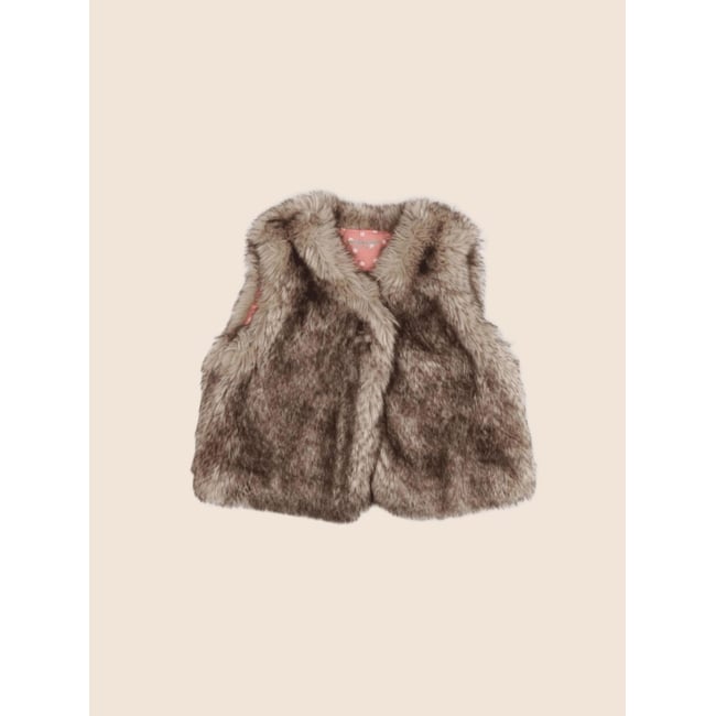 Gilet - Très bon état marron <span itemprop=