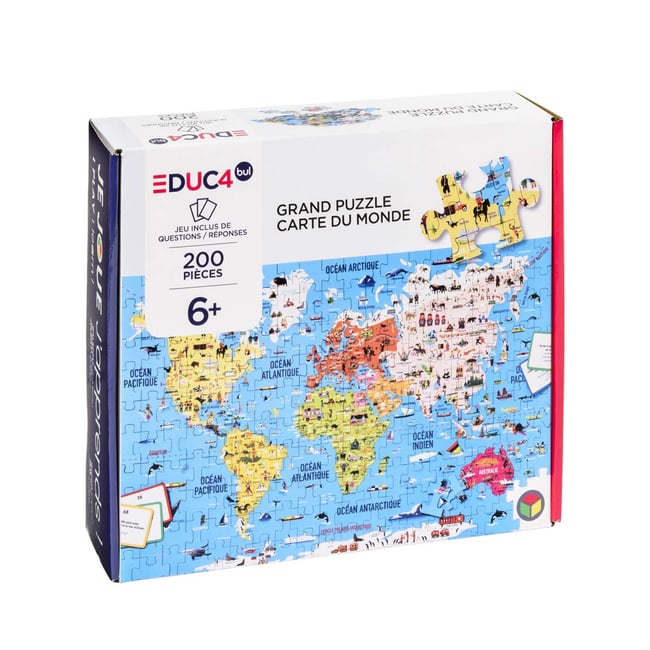 Puzzle du monde 200 pièces v002227 <span itemprop=