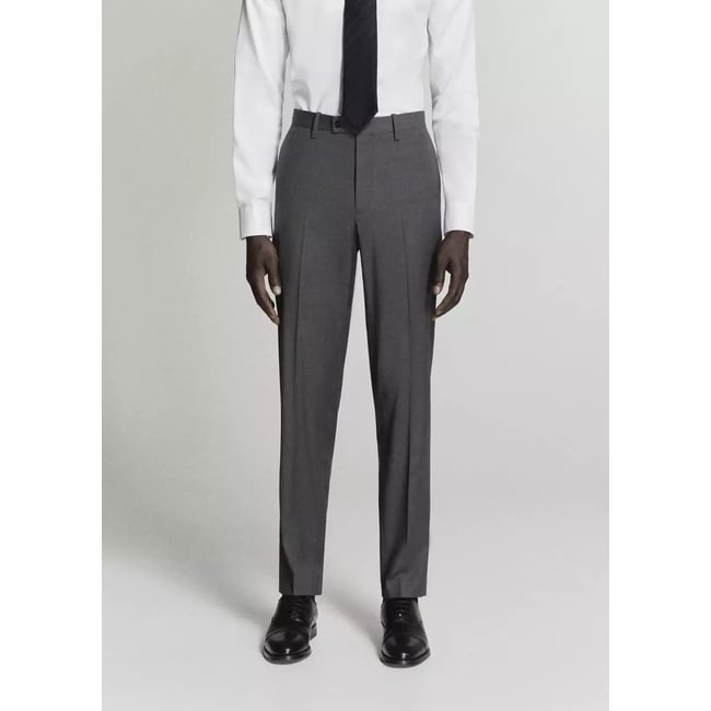 Pantalon costume Milán slim-fit gris <span itemprop=