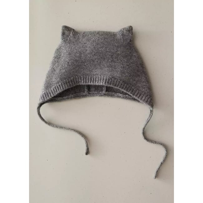 Bonnet 100 % cachemire avec liens - MANGO HOME