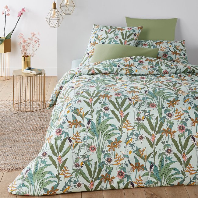Bettbezug Eden Flower aus Baumwollperkal bedruckt <span itemprop=
