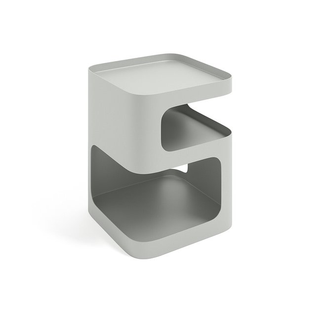 Sandoval Steel Bedside Table with 2 Compartments, grey, AM.PM