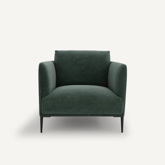 Fauteuil in fluweel, Oscar design E. Gallina - AM.PM