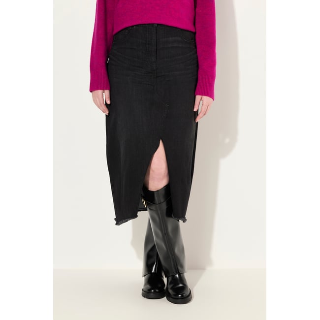 Jupe en jean noir <span itemprop=