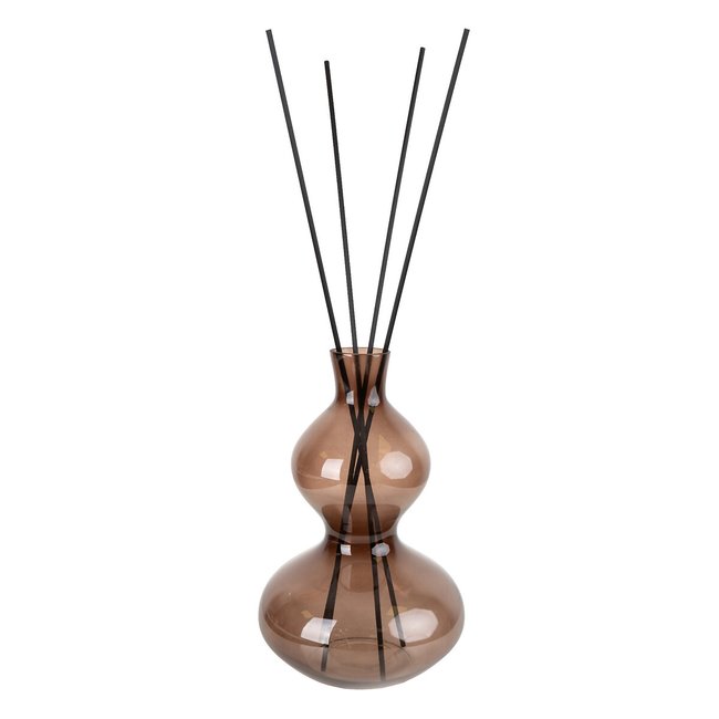 500ml Smoked Glass Bubble Reed Diffuser, black, SO'HOME