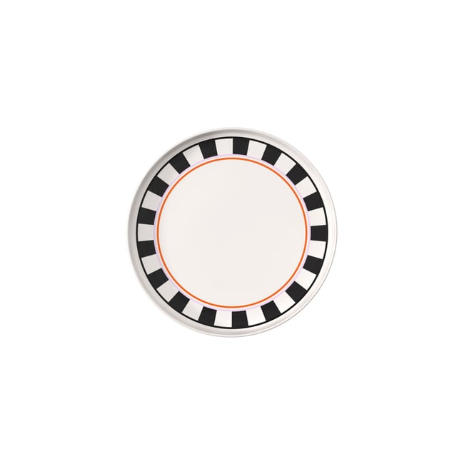 Assiette À Servir MEMPHIS Couleur blanc <span itemprop=
