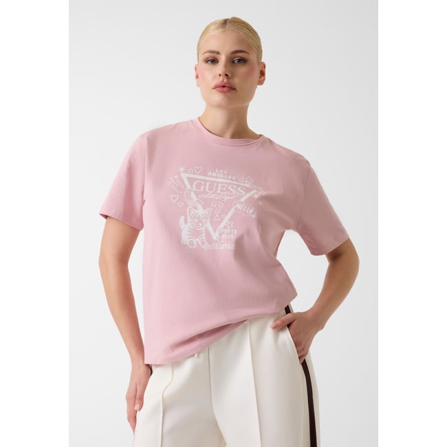 T-Shirt Avec Logo Triangle rose <span itemprop=