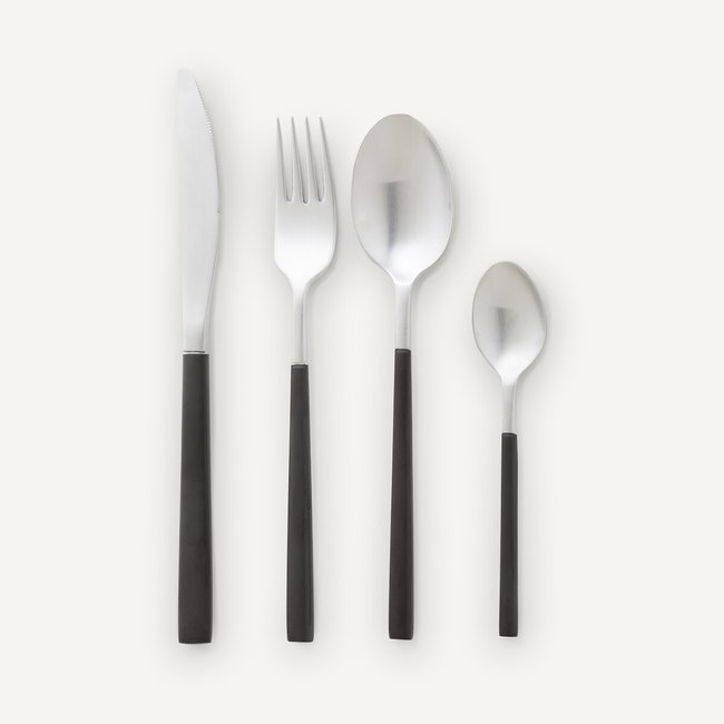 Jena 16-Piece Stainless Steel Cutlery Set stainless steel/black AM.PM