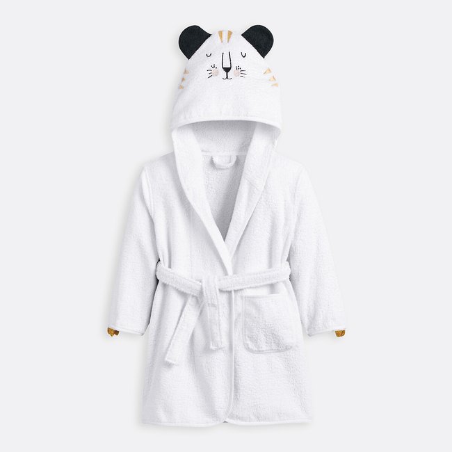Kalou 100% Organic Cotton Bathrobe, white, LA REDOUTE INTERIEURS