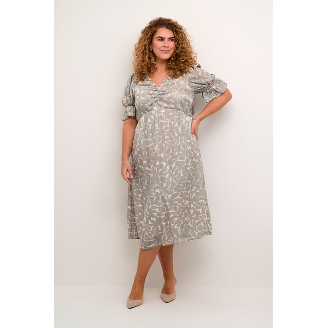 Dress gris steeple gray abstract flower <span itemprop=