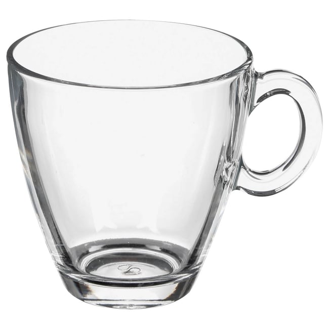Lot de 6 mugs en verre SIA Couleur transparent <span itemprop=