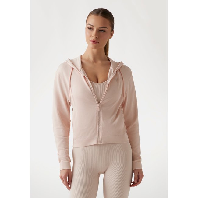Sweat Côtelé À Capuche - GUESS
