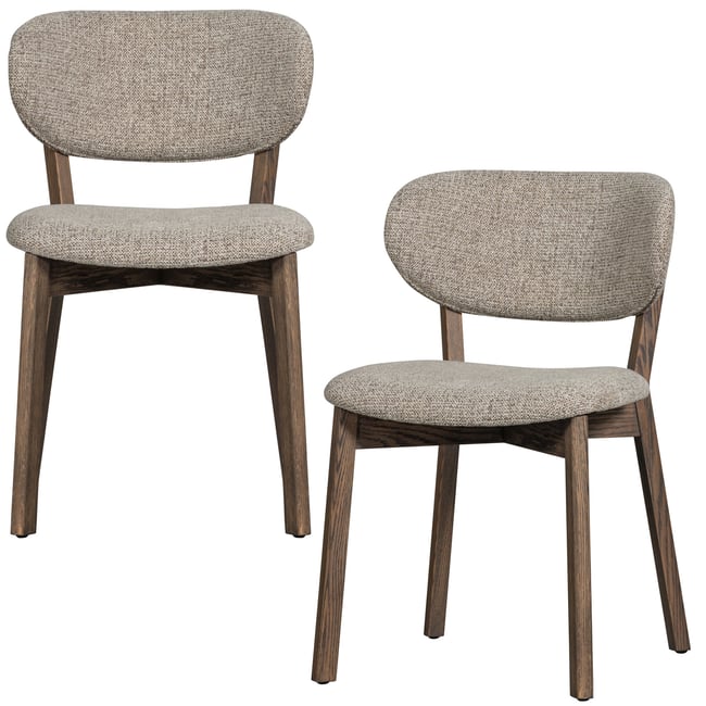 Lot de 2 chaises de table en polyester UDAR - WOOOD