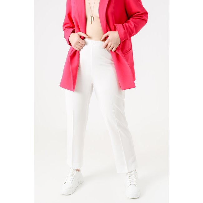Pantalon tailleur droit uni - JEAN-MARC PHILIPPE