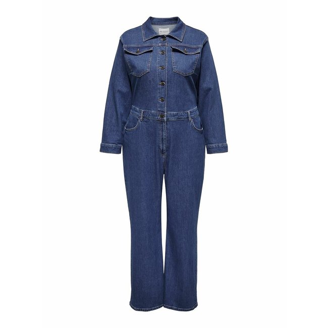 Tuta intera in denim dark blue ONLY CARMAKOMA