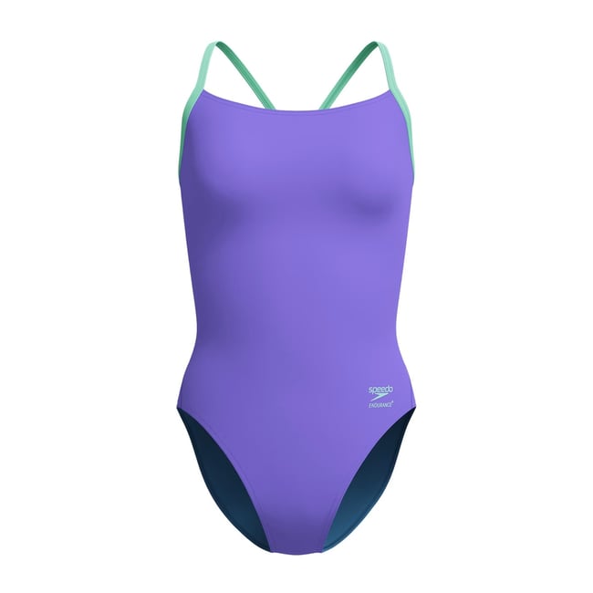 Maillot de bain 1 pièce FLYBACK bleu / violet <span itemprop=