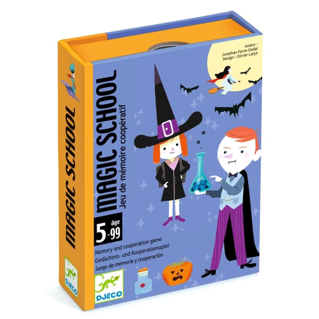 Jeu de cartes Magic School multicolore <span itemprop=