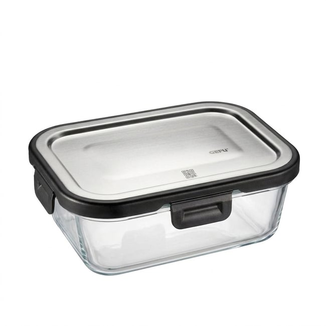 Boîte de conservation verre rectangulaire 600 ml MILO transparent <span itemprop=