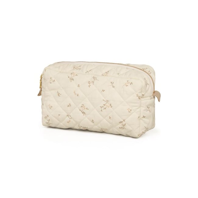 Trousse de toilette ecru, marron <span itemprop=