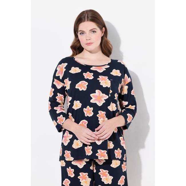 T-Shirt De Pyjama, Coupe Oversize marine <span itemprop=