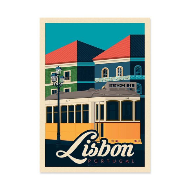Affiche d’art 50 x 70 cm - Lisbon - Olahoop Travel Posters - WALL EDITIONS