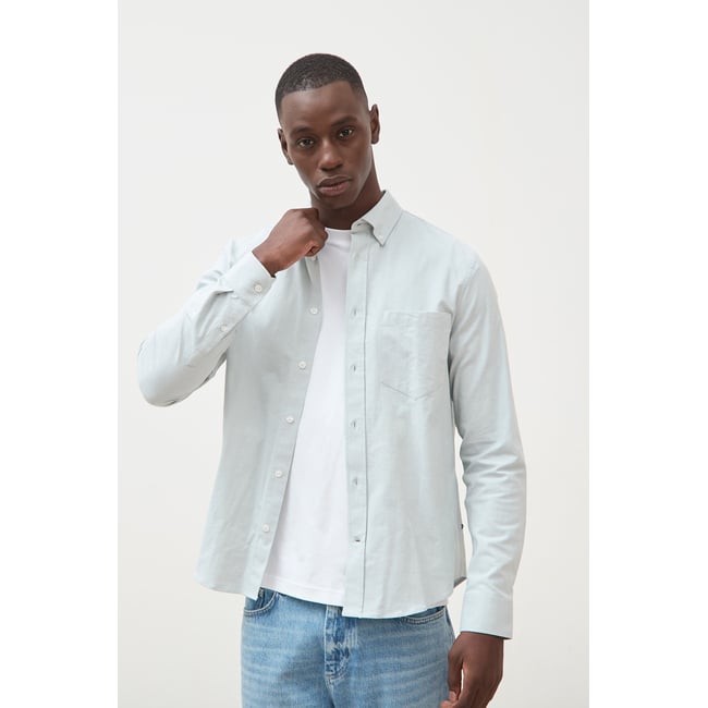 Chemise manches longues col américain - BONOBO