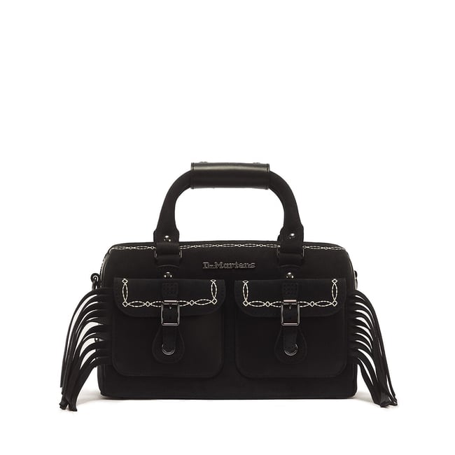Borsa in pelle con manici nero  DR. MARTENS