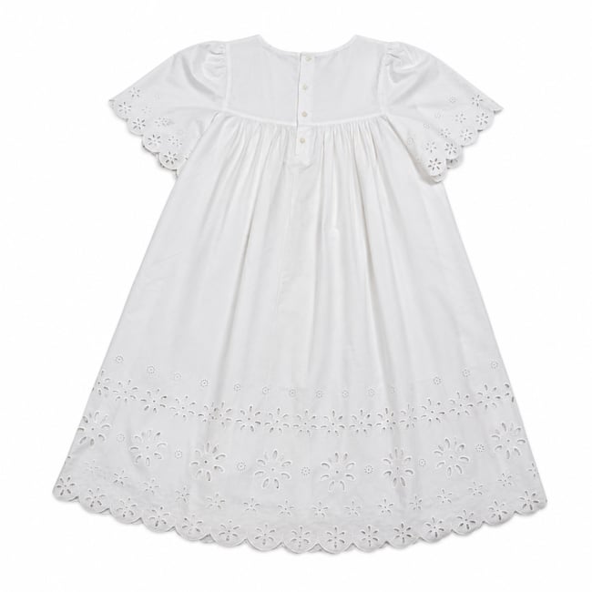 Robe enfant - Très bon état blanc <span itemprop=