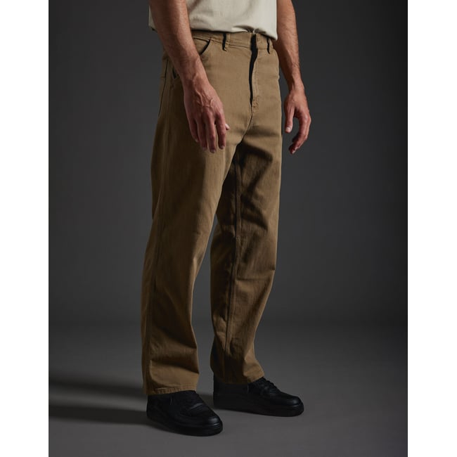 PANTALON BAGGY TAUPE marron <span itemprop=
