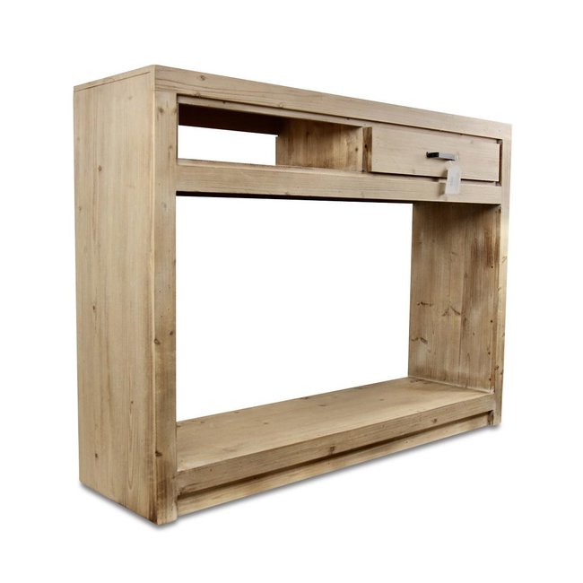 Console 1 tiroir naturel - ESMÉE Couleur naturel <span itemprop=