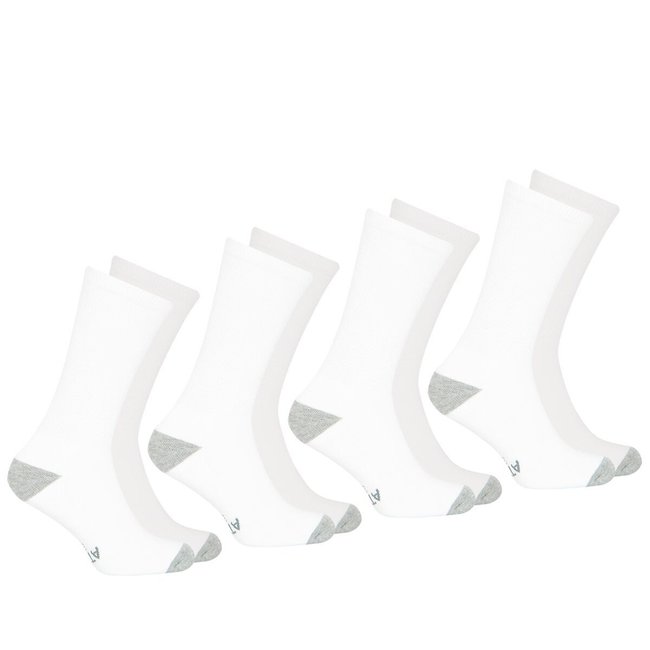 Lot de 4 paires de chaussettes Ecopack Sport blanc + gris chiné <span itemprop=