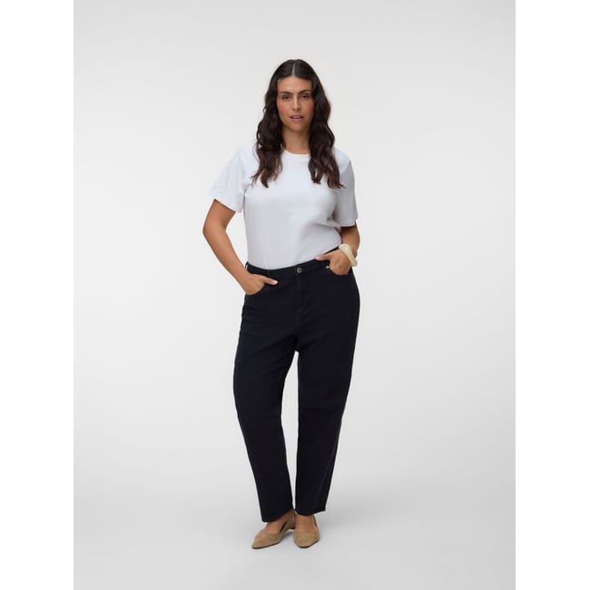Jean Mom dark grey denim <span itemprop=