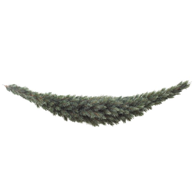 Guirlande de Noël courbée FOREST FROSTED Couleur vert <span itemprop=