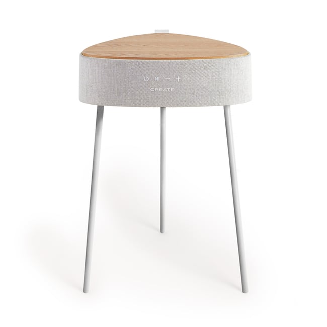 Table basse enceinte, SPEAKER TABLE 360 bois naturel <span itemprop=