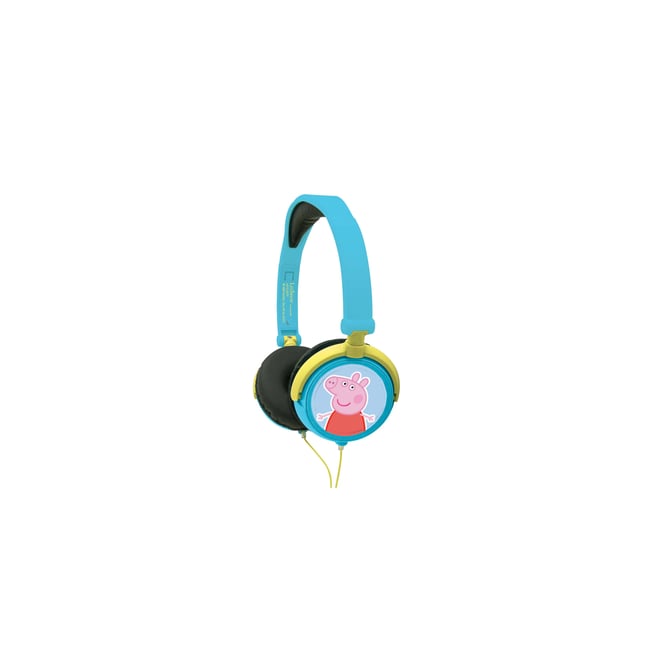 Casque stéréo filaire pliable Peppa Pig bleu <span itemprop=