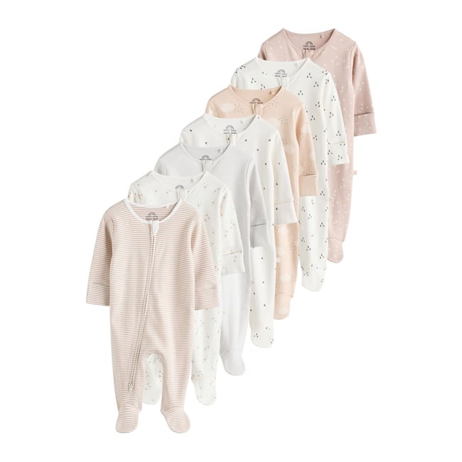 Dors-bien à zip double-sens, lot de 4 naturel <span itemprop=