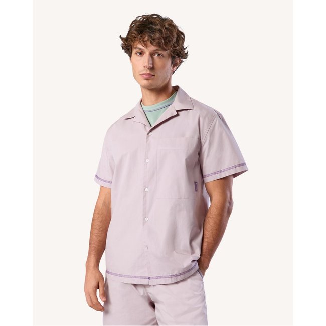 Chemise MILLOT MILLOT rose grisé <span itemprop=